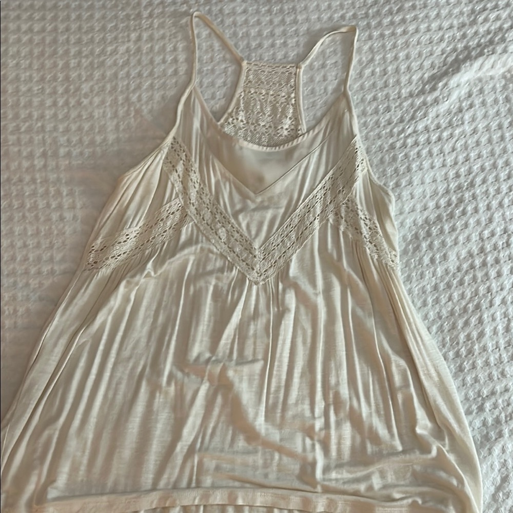 Elegant Cream Lace Women's Top